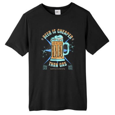 Funny Beer Is Cheaper Than Gas Anti Joe Biden Republican Tall Fusion ChromaSoft Performance T-Shirt