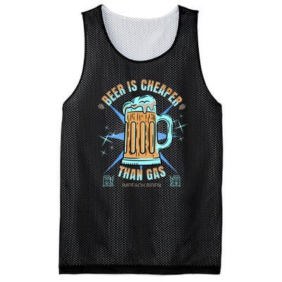 Funny Beer Is Cheaper Than Gas Anti Joe Biden Republican Mesh Reversible Basketball Jersey Tank