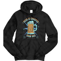 Funny Beer Is Cheaper Than Gas Anti Joe Biden Republican Tie Dye Hoodie