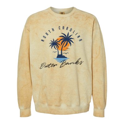 Famous Beach In North Carolina Souvenir Colorblast Crewneck Sweatshirt