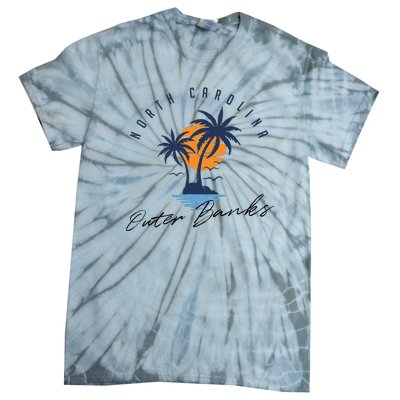 Famous Beach In North Carolina Souvenir Tie-Dye T-Shirt