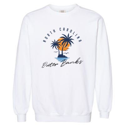 Famous Beach In North Carolina Souvenir Garment-Dyed Sweatshirt