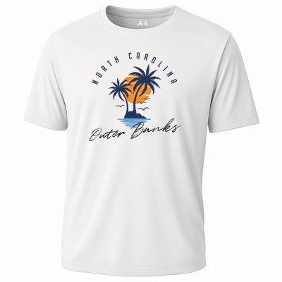 Famous Beach In North Carolina Souvenir Cooling Performance Crew T-Shirt