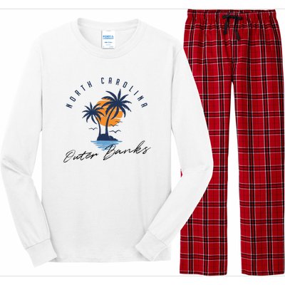 Famous Beach In North Carolina Souvenir Long Sleeve Pajama Set