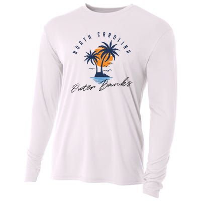 Famous Beach In North Carolina Souvenir Cooling Performance Long Sleeve Crew