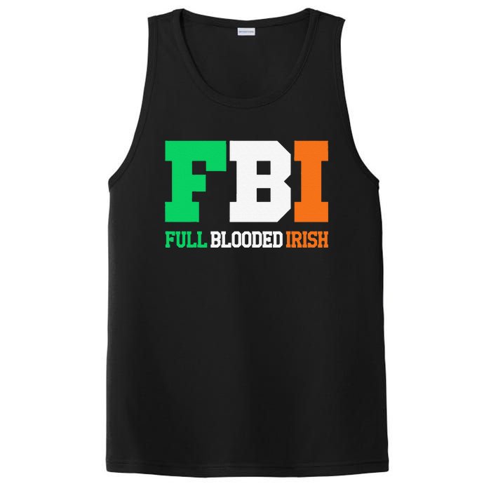 Full Blooded Irish Saint Patrick's Day Apparel PosiCharge Competitor Tank