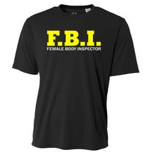 Female Body Inspector Saying Cooling Performance Crew T-Shirt