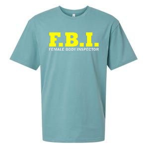 Female Body Inspector Saying Sueded Cloud Jersey T-Shirt