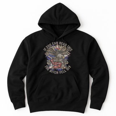 Funny Biker If You Can Read This The Bitch Fell Off Hoodie