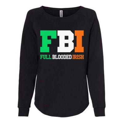 Full Blooded Irish Saint Patrick's Day Apparel Womens California Wash Sweatshirt