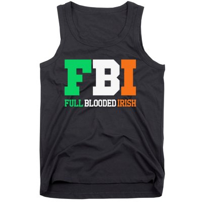 Full Blooded Irish Saint Patrick's Day Apparel Tank Top