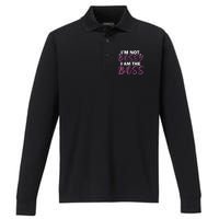 Female Boss I'm Not Bossy I'm The Boss I Am Not Bossy Funny Gift Performance Long Sleeve Polo