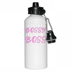 Female Boss I'm Not Bossy I'm The Boss I Am Not Bossy Funny Gift Aluminum Water Bottle