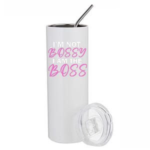 Female Boss I'm Not Bossy I'm The Boss I Am Not Bossy Funny Gift Stainless Steel Tumbler