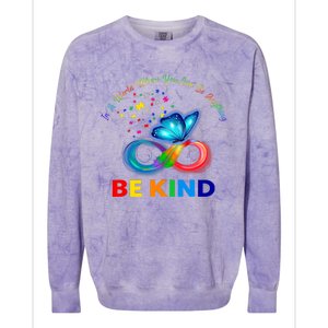 Feather Butterfly Infinity Puzzle Colorful Colorblast Crewneck Sweatshirt