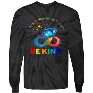 Feather Butterfly Infinity Puzzle Colorful Tie-Dye Long Sleeve Shirt