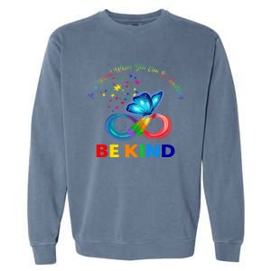 Feather Butterfly Infinity Puzzle Colorful Garment-Dyed Sweatshirt