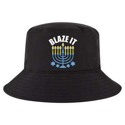 Funny Blaze It Light The Menorah Happy Hanukkah Novelty Cool Comfort Performance Bucket Hat