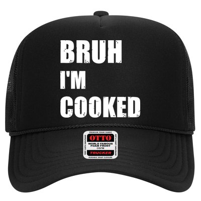 Funny Bruh I'm Cooked Meme Humor Hat