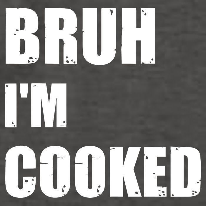 Funny Bruh I'm Cooked Meme Humor Vector Backpack