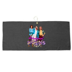 Funny Bidens Joke Weekend At Bidens Large Microfiber Waffle Golf Towel