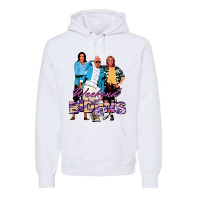 Funny Bidens Joke Weekend At Bidens Premium Hoodie