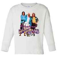 Funny Bidens Joke Weekend At Bidens Toddler Long Sleeve Shirt