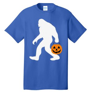 Funny Bigfoot Jack OLantern Halloween Costume Tall T-Shirt