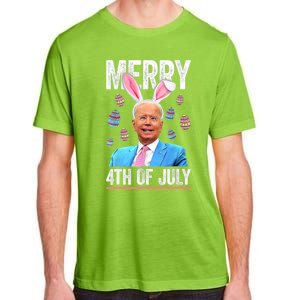 Funny Bunny Joe Biden 4th Of July Happy Easter Day Gift Adult ChromaSoft Performance T-Shirt