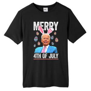 Funny Bunny Joe Biden 4th Of July Happy Easter Day Gift Tall Fusion ChromaSoft Performance T-Shirt