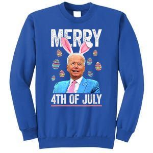 Funny Bunny Joe Biden 4th Of July Happy Easter Day Gift Sweatshirt