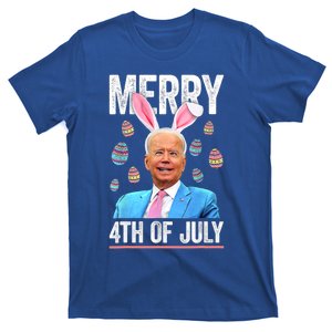 Funny Bunny Joe Biden 4th Of July Happy Easter Day Gift T-Shirt