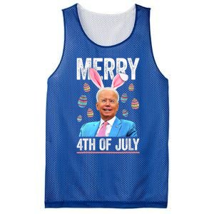 Funny Bunny Joe Biden 4th Of July Happy Easter Day Gift Mesh Reversible Basketball Jersey Tank