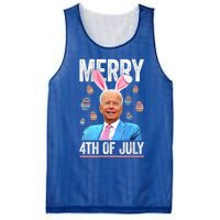 Funny Bunny Joe Biden 4th Of July Happy Easter Day Gift Mesh Reversible Basketball Jersey Tank