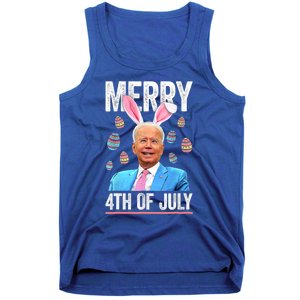 Funny Bunny Joe Biden 4th Of July Happy Easter Day Gift Tank Top