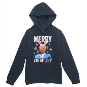 Funny Bunny Joe Biden 4th Of July Happy Easter Day Gift Urban Pullover Hoodie