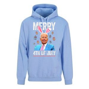 Funny Bunny Joe Biden 4th Of July Happy Easter Day Gift Unisex Surf Hoodie