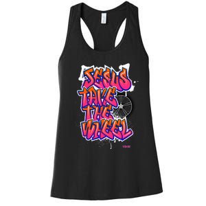 Flite Boi Jesus Take The Wheel Graffiti Women's Racerback Tank