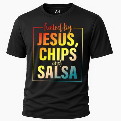 Fueled By Jesus Chips & Salsa Mexican Food Lovers Performance Shirt