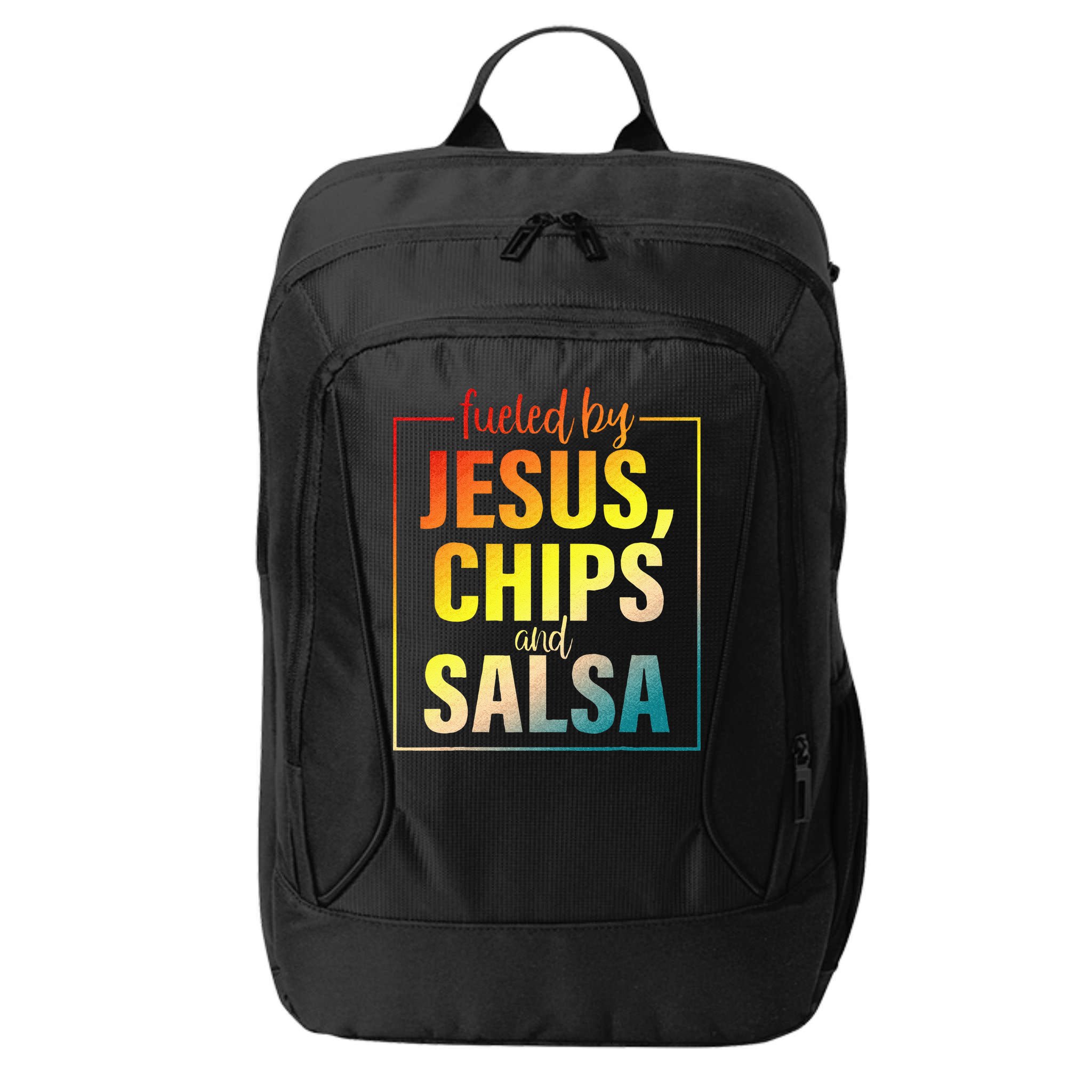Fueled By Jesus Chips & Salsa Mexican Food Lovers City Backpack