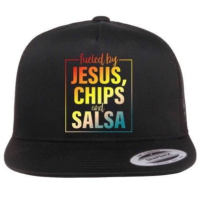 Fueled By Jesus Chips & Salsa Mexican Food Lovers Flatbill Hat