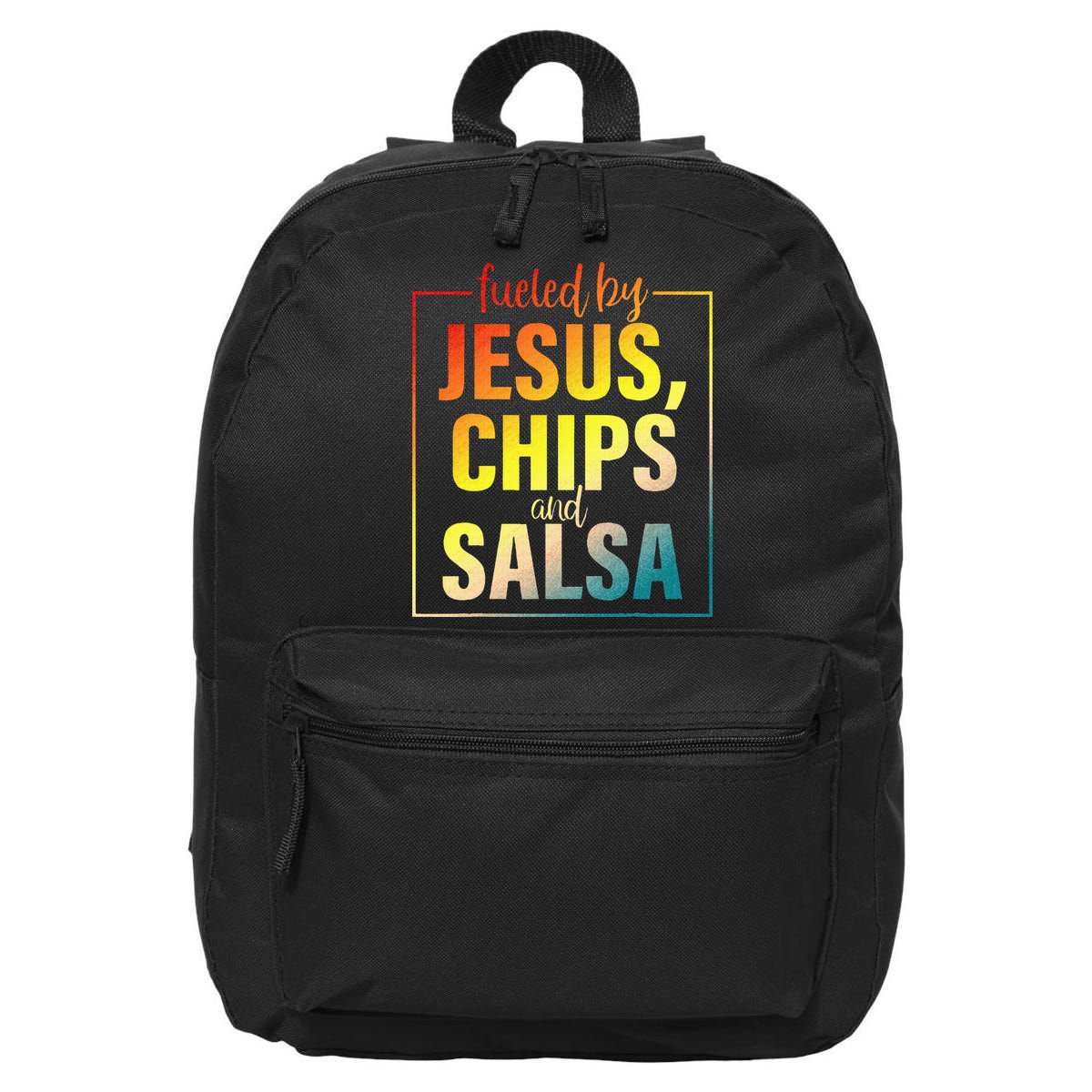 Fueled By Jesus Chips & Salsa Mexican Food Lovers 16 in Basic Backpack