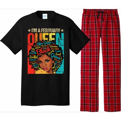 February Birthday Juneteenth For Wo Black African Queen Pajama Set