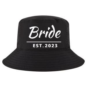 Funny Bride, Just Married Couples Set Tee, Womens Bride Cool Comfort Performance Bucket Hat