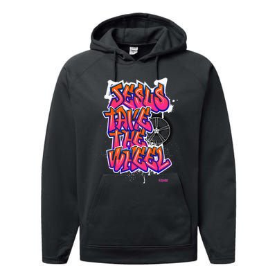 Flite Boi Jesus Take The Wheel Graffiti Performance Fleece Hoodie