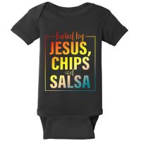 Fueled By Jesus Chips & Salsa Mexican Food Lovers Baby Bodysuit