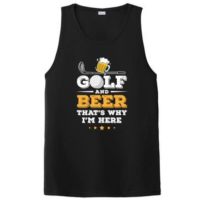 Funny Beer Joke Dad Beer Lovers Playing Golf Gift For Father's Day PosiCharge Competitor Tank