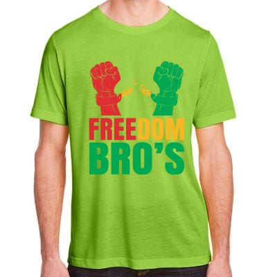 Freedom Bros Juneteenth Black Freedom 1865 African American Gift Adult ChromaSoft Performance T-Shirt