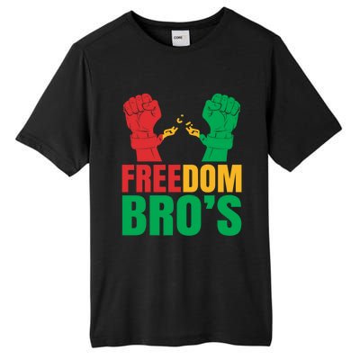 Freedom Bros Juneteenth Black Freedom 1865 African American Gift Tall Fusion ChromaSoft Performance T-Shirt