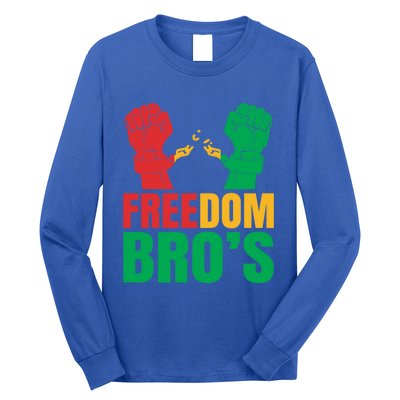 Freedom Bros Juneteenth Black Freedom 1865 African American Gift Long Sleeve Shirt